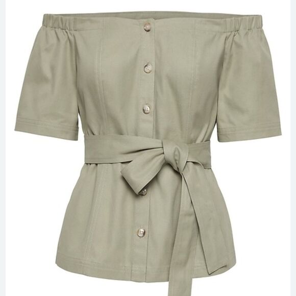 NWOT BANANA REPUBLIC OFF-THE-SHOULDER TOP - Picture 1 of 4